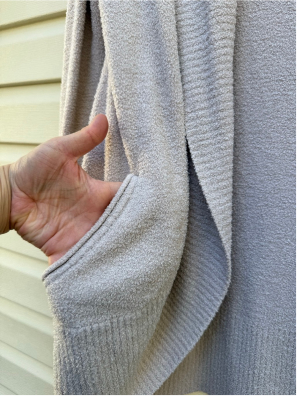 Barefoot Dreams CozyChic Lite Cardigan XS/S Pink Beige Soft Duster - Picture 6 of 6